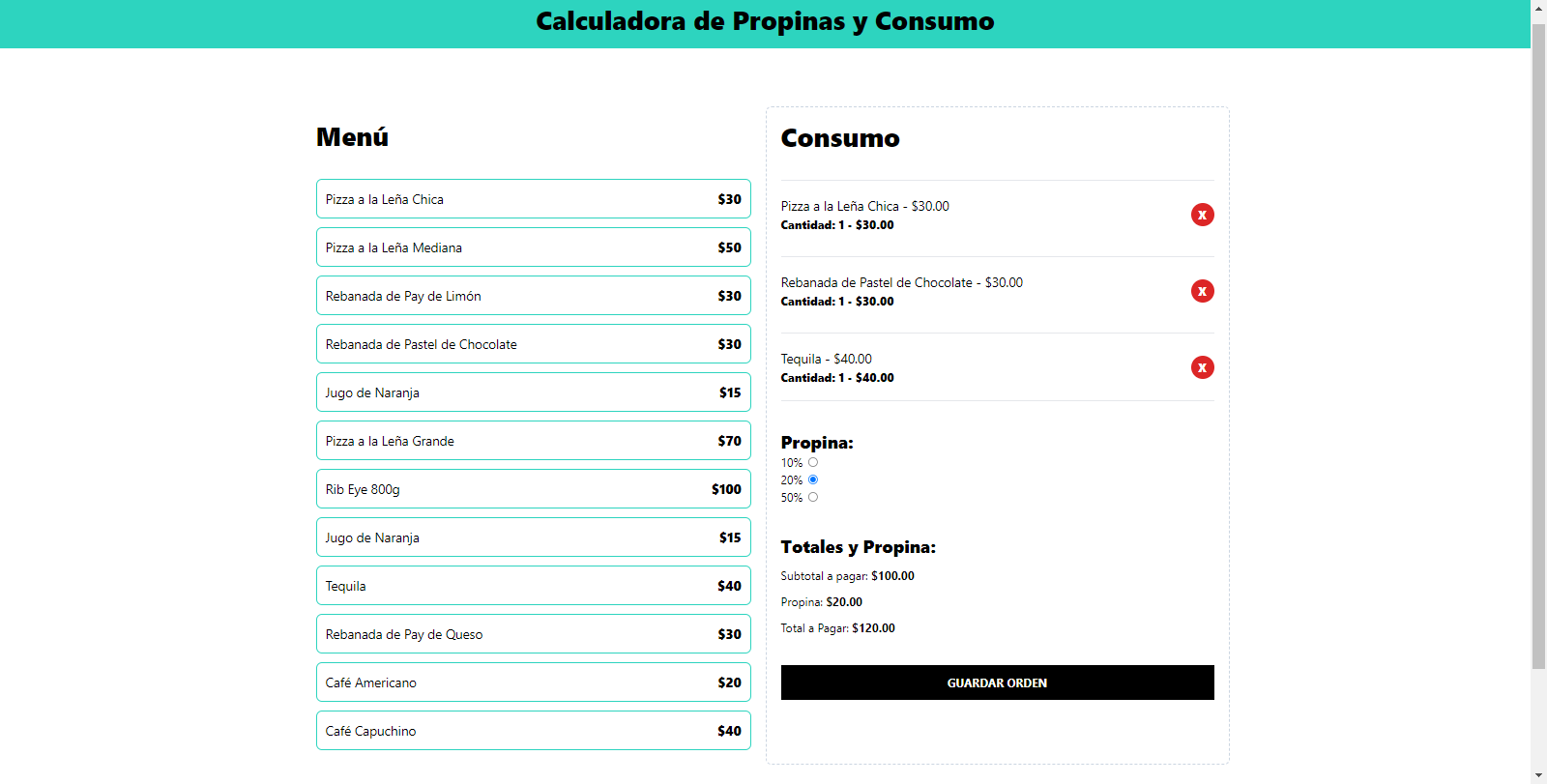 CalculadorDePropinas